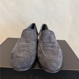 Men's Classic Navy Suede Loafers